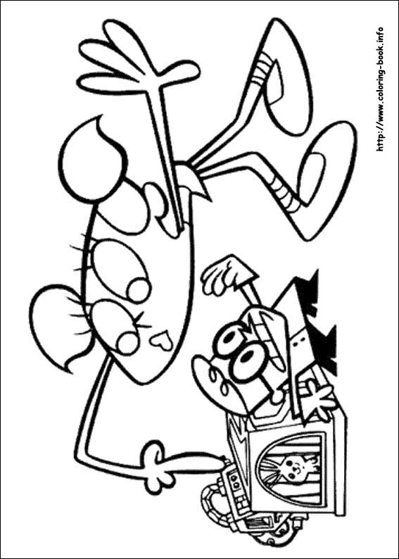 Dexter's Laboratory coloring picture